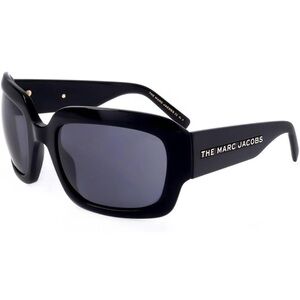 Marc Jacobs Black Square Sunglasses with Dark Lenses